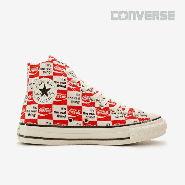 ・CONVERSE｜xCoca-Cola All Star US CK Hi/ コンバース/コカ コーラ オール スター チェック ハイ/レッドxホワイト #