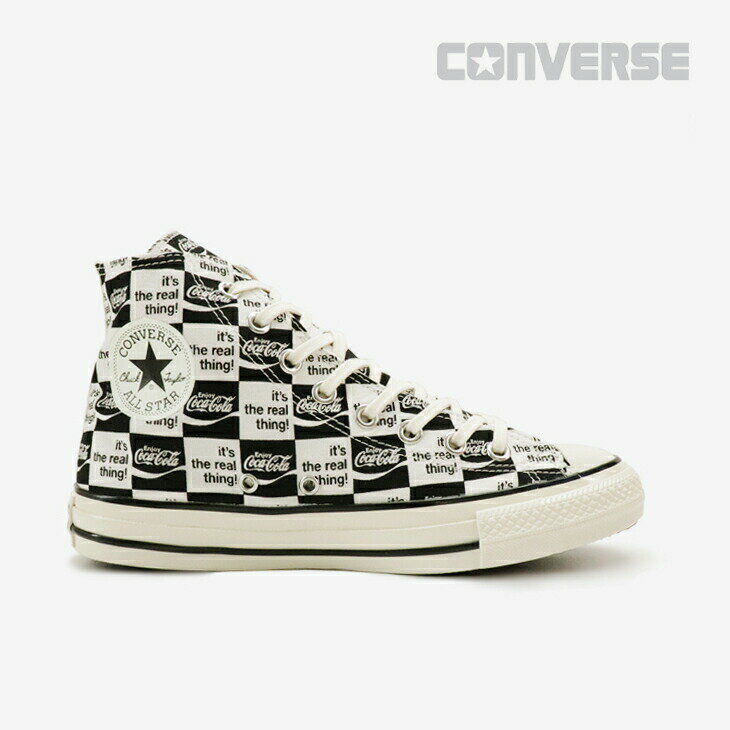 ・CONVERSE｜xCoca-Cola All Star US CK Hi/ コンバース/コカ コーラ オール スター チェック ハイ/ブラックxホワイト #