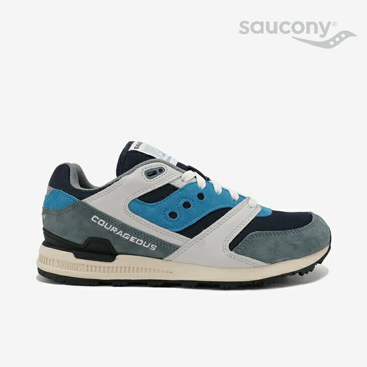 サッカニー スニーカー メンズ ・SAUCONY｜Courageous OG 87/ サッカニー/カレイジャス オリジナル/グレーxローヤル #