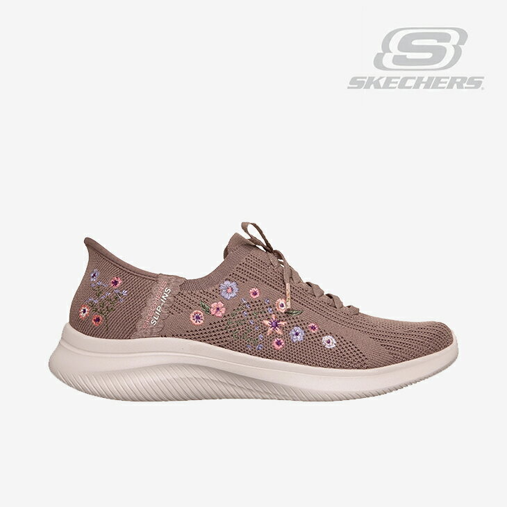 Rakuten - ・SKECHERS｜W Slip-Ins Ultra Flex 4.0 Sweet Petals/ スケッチャーズ/スリップインズ ウルトラ フレックス 4.0 スイート ペタルズ/モカ #