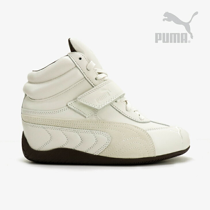 ・PUMA｜W Speedcat Wedge Croc Leather/ プーマ/スピードキャット ウェッジ クロック レザー インヒール/ヴェイパーグレーxプーマホワイト #