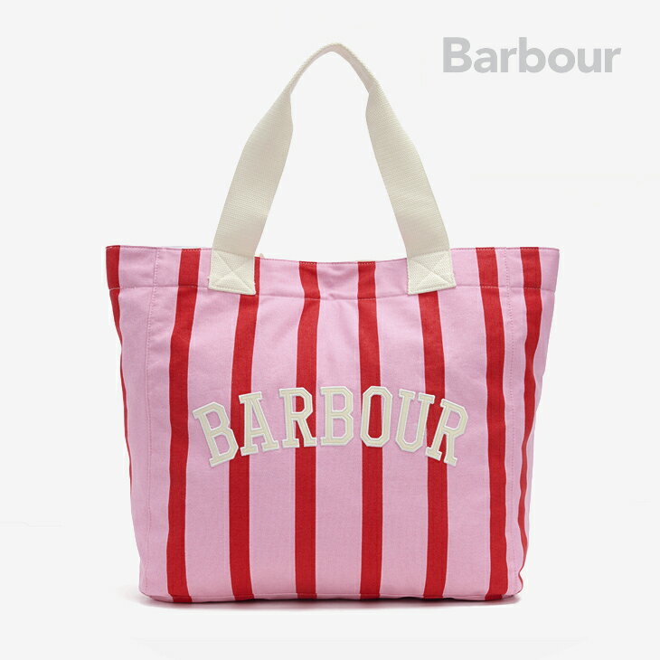 Rakuten - ・BARBOUR｜W Emily Stripe Tote Bag Canvas/ バブアー/エミリー ストライプ トート バッグ キャンバス/チェリーブロッサムピンク #