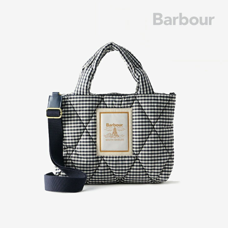 Rakuten - ・BARBOUR｜W Riah Mini Quilted Tote Bag Shoulder Gingham Check/ バブアー/ライア ミニ キルテxィング トート バッグ ショルダー ギンガム チェック/ホワイト #