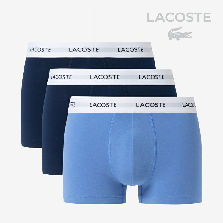 Rakuten - ・LACOSTE｜Essential Trunk Shorts Gradation 3-Color Set/ ラコステ/エッセンシャル トランク ショーツ グラデーション 3カラー セット/ライトブルー #