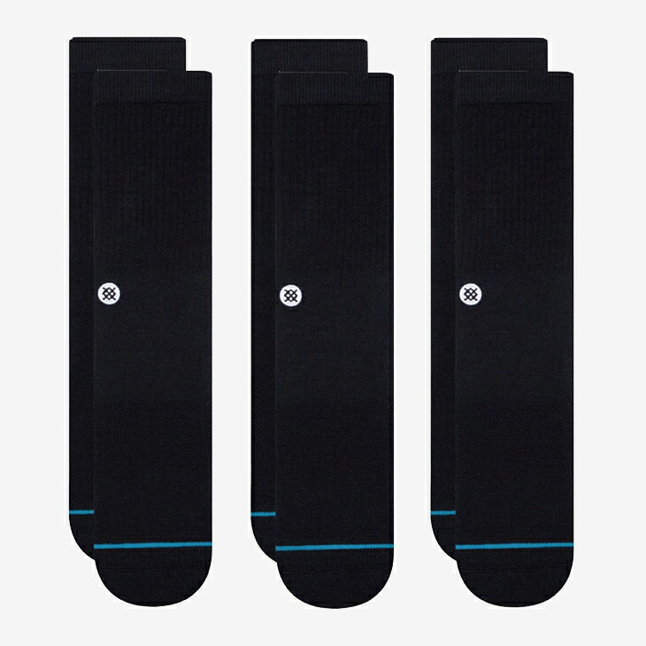 ・STANCE｜Icon 3 Pack/ スタンス/アイコン 3 パック/ブラック #