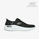 ・SKECHERS|Slip-Ins Arch Fit 2.0 Look Ahead/ スケッチャーズ/スリップインズ アーチ フィット ルック アヘッド ニット/ブラックxホワイト #