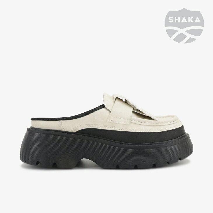 Rakuten - ：SHAKA｜W Kilt Loafer Mule Chunky Platform/ シャカ/キルト ローファー ミュール チャンキー プラットフォーム/リネン #