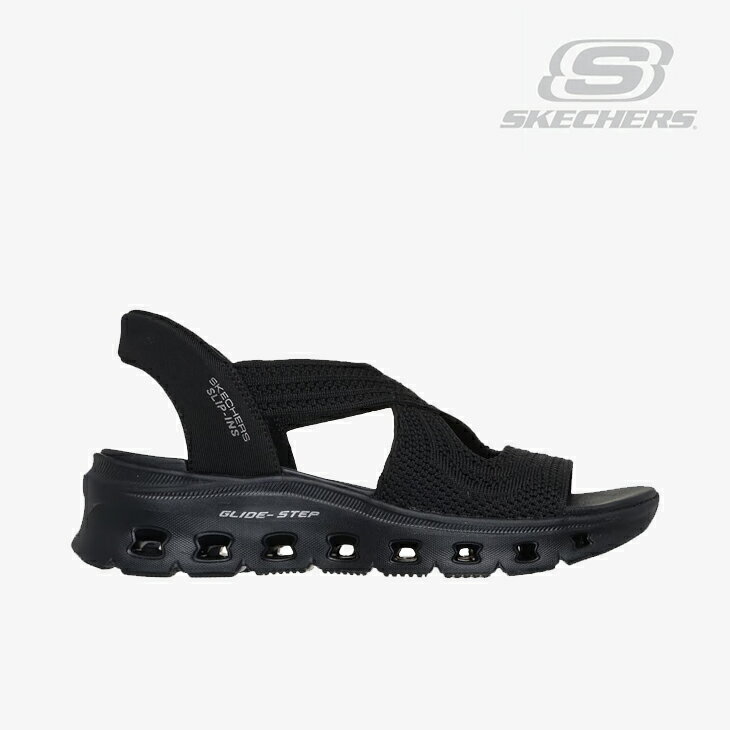 樂天商城 - ・SKECHERS｜W Slip-Ins Glide-Step Pro Sandal Everyday Glide/ スケッチャーズ/スリップインズ グライドステップ プロ サンダル エブリデー グライド/ブラックxブラック #