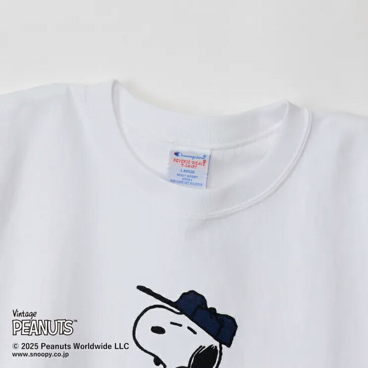 ：CHAMPION｜xPeanuts Reverse Weave SS T-Shirt Snoopy New York/ チャンピオン/...