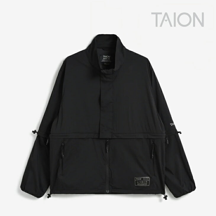 Rakuten - ・TAION｜W Basic Sports Nylon Hi-Neck W-Zip Detachable Light Jacket/ タイオン/ベーシック スポーツ ナイロン ハイネック ダブルジップ デタッチャブル ライトジャケット/ブラック #