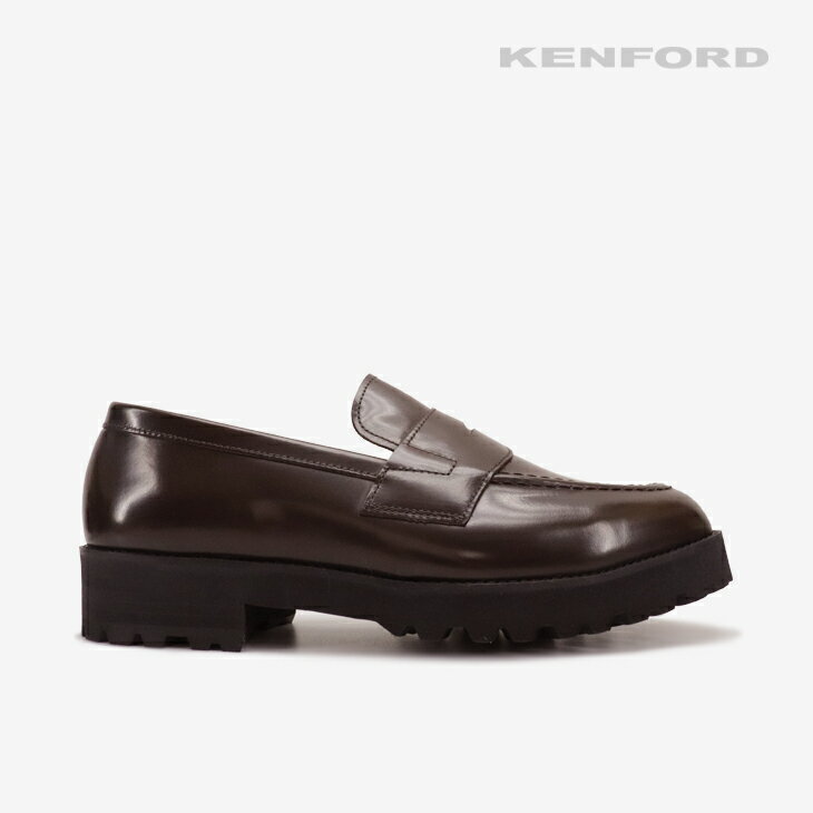 Rakuten - ・KENFORD｜Tank Sole Loafers Leather/ ケンフォード/タンク ソール コイン ローファー レザー/ワイン #