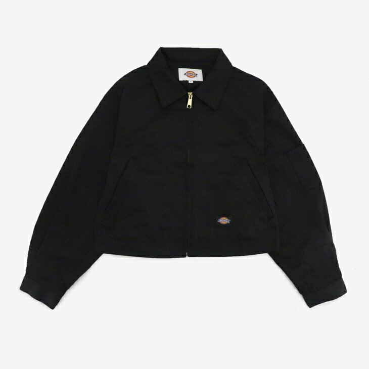 Rakuten - ・DICKIES｜W TC Twill Eisenhower Short Jacket Zip/ ディッキーズ/レディース TC ツイル アイゼンハワー ショート ジャケット ジップ/ブラック #