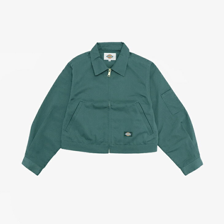 Rakuten - ・DICKIES｜W TC Twill Eisenhower Short Jacket Zip/ ディッキーズ/レディース TC ツイル アイゼンハワー ショート ジャケット ジップ/リンカーングリーン #