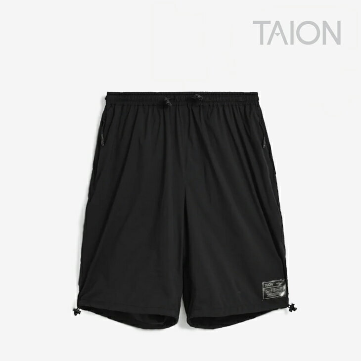 Rakuten - ・TAION｜W Basic Sports UV Light Stretch Nylon Shorts/ タイオン/ベーシック スポーツ UV ライト ストレッチ ナイロン ショーツ/ブラック #