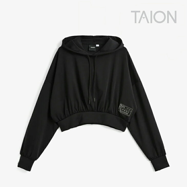 Rakuten - ・TAION｜W Basic Sports UV Stretch Short Parka/ タイオン/ベーシック スポーツ UV ストレッチ ショート パーカー/ブラック #