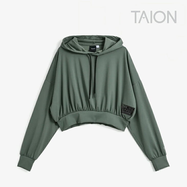 樂天商城 - ・TAION｜W Basic Sports UV Stretch Short Parka/ タイオン/ベーシック スポーツ UV ストレッチ ショート パーカー/セージグリーン #