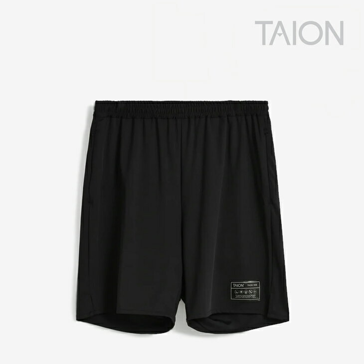 樂天商城 - ・TAION｜Basic Sports UV Stretch Shorts/ タイオン/ベーシック スポーツ UV ハイ リバウンド ストレッチ ショーツ /ブラック #