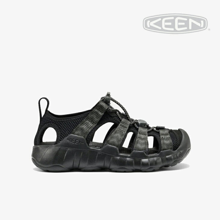 Rakuten - ・KEEN｜K Hyperport H2 Sandal Big Kids/ キーン/ハイパーポート H2 サンダル ビッグ キッズ/ブラックxスティールグレー #