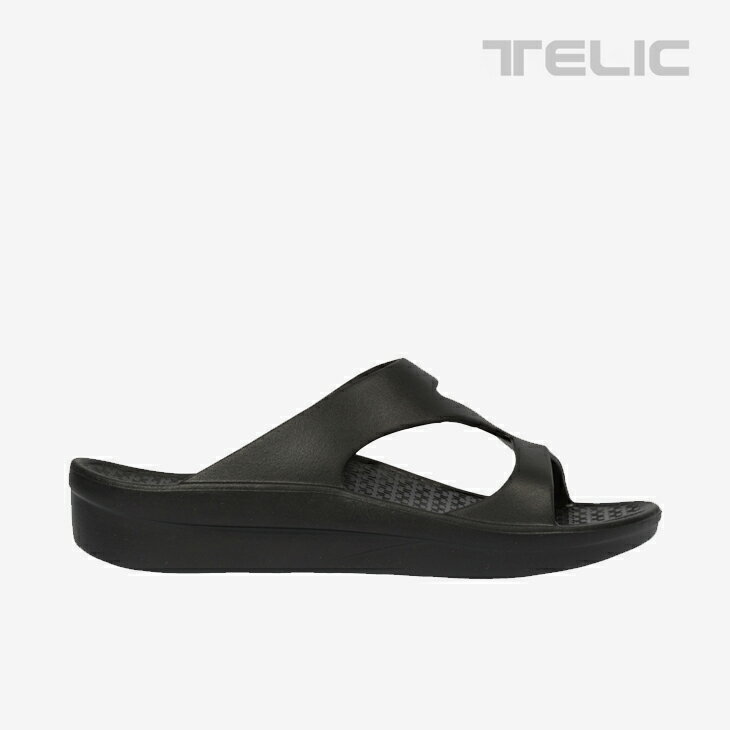 ・TELIC｜Z-Strap Rocker Bottom Slide Sandal/ テリック/Zストラップ ロッカー ボトム スライド サンダル/ブラック #