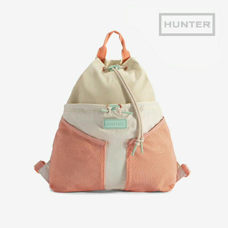 ・HUNTER｜Travel Multi Function Packable Daypack/ ハンター/トラベル マルチ ファンクション パッカブル バックパック デイパック リュック/グローグレープフルーツxグローラグーン #