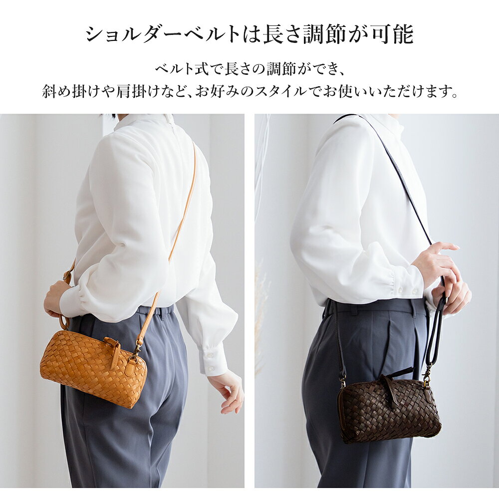 お財布ショルダー バッグ 本革 レディース 軽量 スマホポーチ 斜めがけ【スマホショルダー 本革 お財布ポシェット お財布ポーチ ショルダー バック スマホ ポシェット レザー 小さい 軽い 横型 馬革 メッシュバッグ 大人 上品 柔らかい bag ladies shoulder pouch pochette】 gobangai-10003243 五番街〜バッグ・財布のお店 サンプル画像2