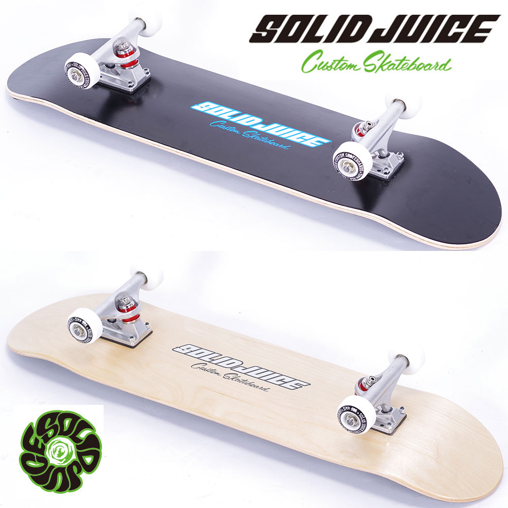 品名 SOLID JUICE 31inc コンプリートボード 説明 SOLID JICEスケートボード 初心者・初級スケーターに最適。幅広のデッキサイズは 安定感抜群です。 ベアリングやブッシュの交換で、さらに高度なスケーティングにも対応し...