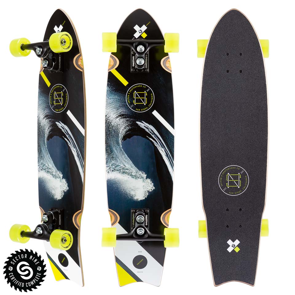 【送料無料】SECTOR 9 セクター9 スケートボード SK8 SIDEWINDER SERIES Electric Unagi コンプリート..