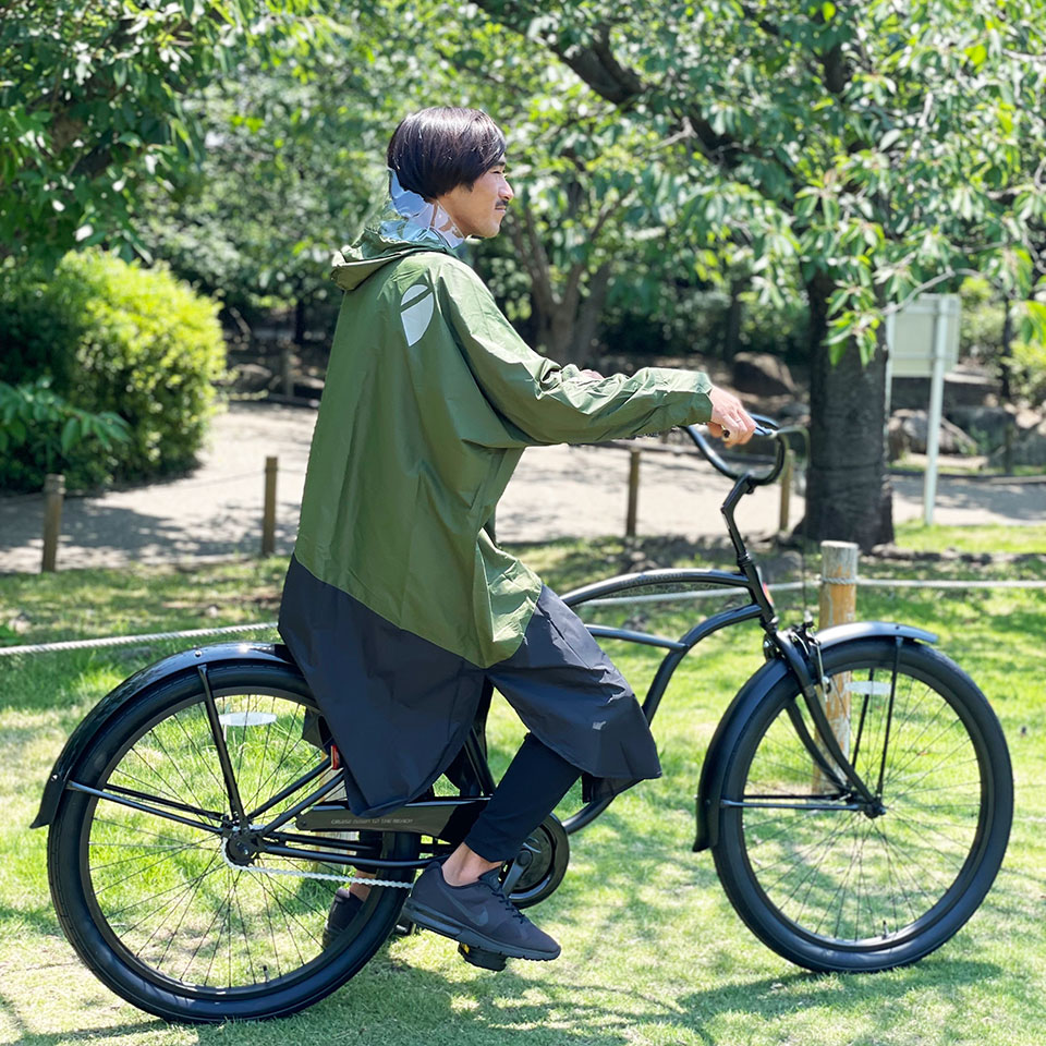 88%OFF!】 サギサカ リュックが背負える 自転車用 サイクルレイン LLサイズ グレー 50810 上下 合羽 雨具 通勤 通学 