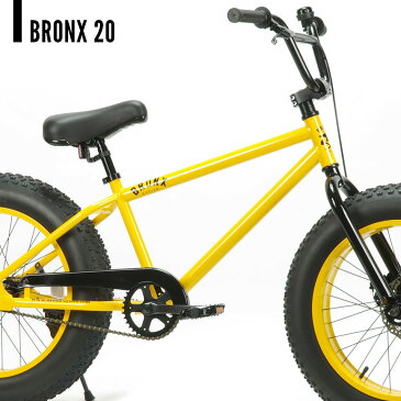 BRONX/ブロンクス BRONX 20 20 x 4.0 変速なし ファットバイク 自転車 20インチ FATBIKE / MATTE BLACK x LIME / MATTE BLACK x BLACK / YELLOW x BLACK / GLOSS RED x RED / WHITE x TURQUOISE