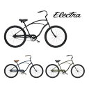 ELECTRA CRUISER 1 MENS/エレクトラビーチクルーザーワンメンズ 26インチ シングルギア 26” X 2.125” 自転車 MENS メンズ/ Matte Black Matte Indigo Olive