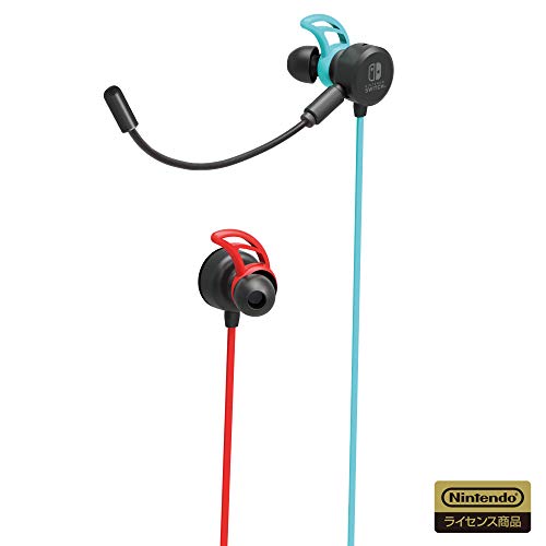 【任天堂ライセンス商品】ミキサー付き ホリゲーミングヘッドセット インイヤー for Nintendo Switch ネオンブルー・ネオンレッド【N