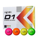 HONMA GOLF(本間ゴルフ)日本正規品 ホンマ D1 ゴルフボール1ダース(12個入) 2022モデル 「BT2201」