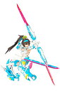 壽屋(KOTOBUKIYA) メガミデバイス 朱羅 弓兵 蒼衣 全高約140mm ノンスケール プラモデル 成型色 KP466R