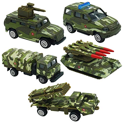CORPER TOYS ミニカー 戦車コレクション 5台セット 装甲車 軽装甲機動車 タンク 男の子 おもちゃ モデルカー 迷彩 グリーン