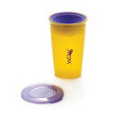 KJC フタをしたまま飲める Wow Cup(ワオカップ) クリアカラー イエロー(3)