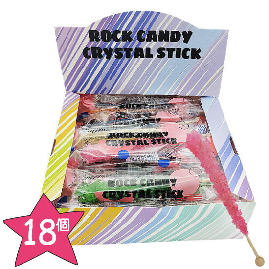  1 CRISTAL STICK ROCK CANDY bNLfB 22g x1 (18) 6ނ̖ / ܖF2024N14