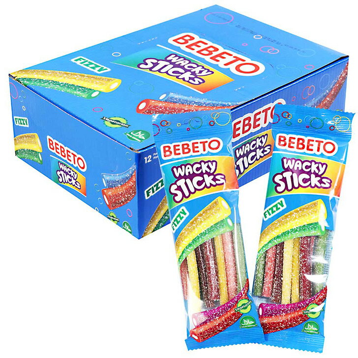 【12袋】BEBETO ワキィスティックグミ12袋入 Wacky Stick