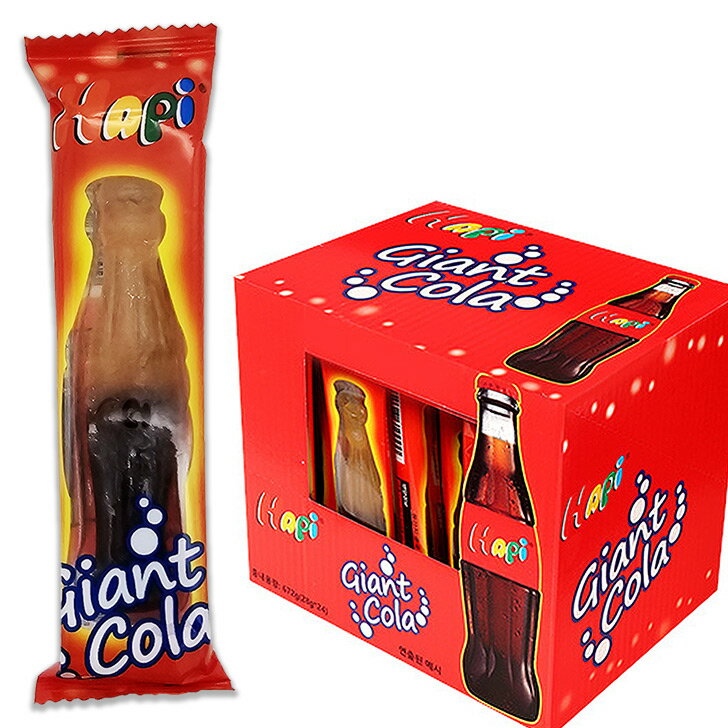 HAPi ジャイアントコーラグミ1ケース 24個入り(672g、1個あたり28g)