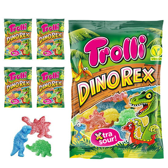 トローリ ダイノレックス グミ 100g x 4袋 Xtra sour | TROLLI DINOREX GUMMI