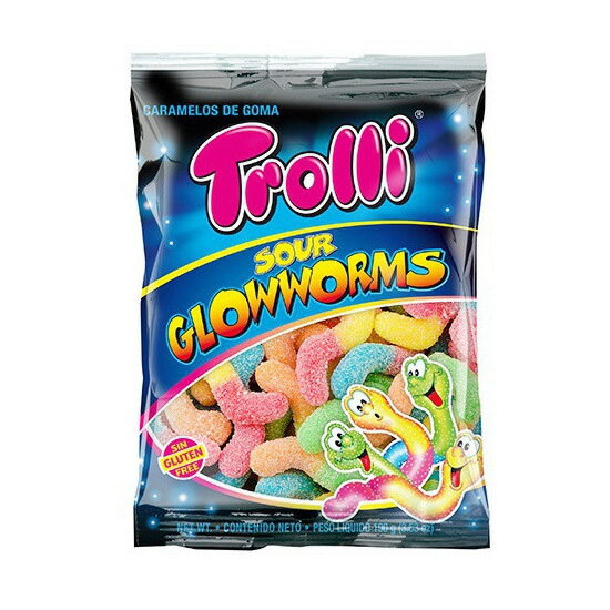 トローリ サワーグローワームス 100gx3袋セット / TROLLI SOUR GLOWWORMS