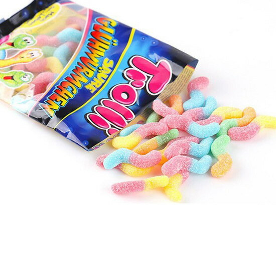 トローリ サワーグローワームス 100gx3袋セット / TROLLI SOUR GLOWWORMS