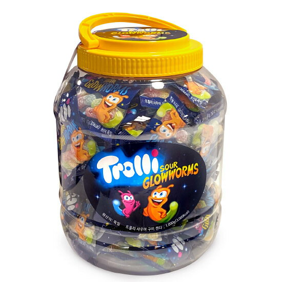 トローリ サワーグローワームス 1,000g / TROLLI SOUR GLOWWORMS