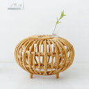 PASAR サイドテーブル スツール 54ラタン素材 幅53×高さ35cm CR0052(3)