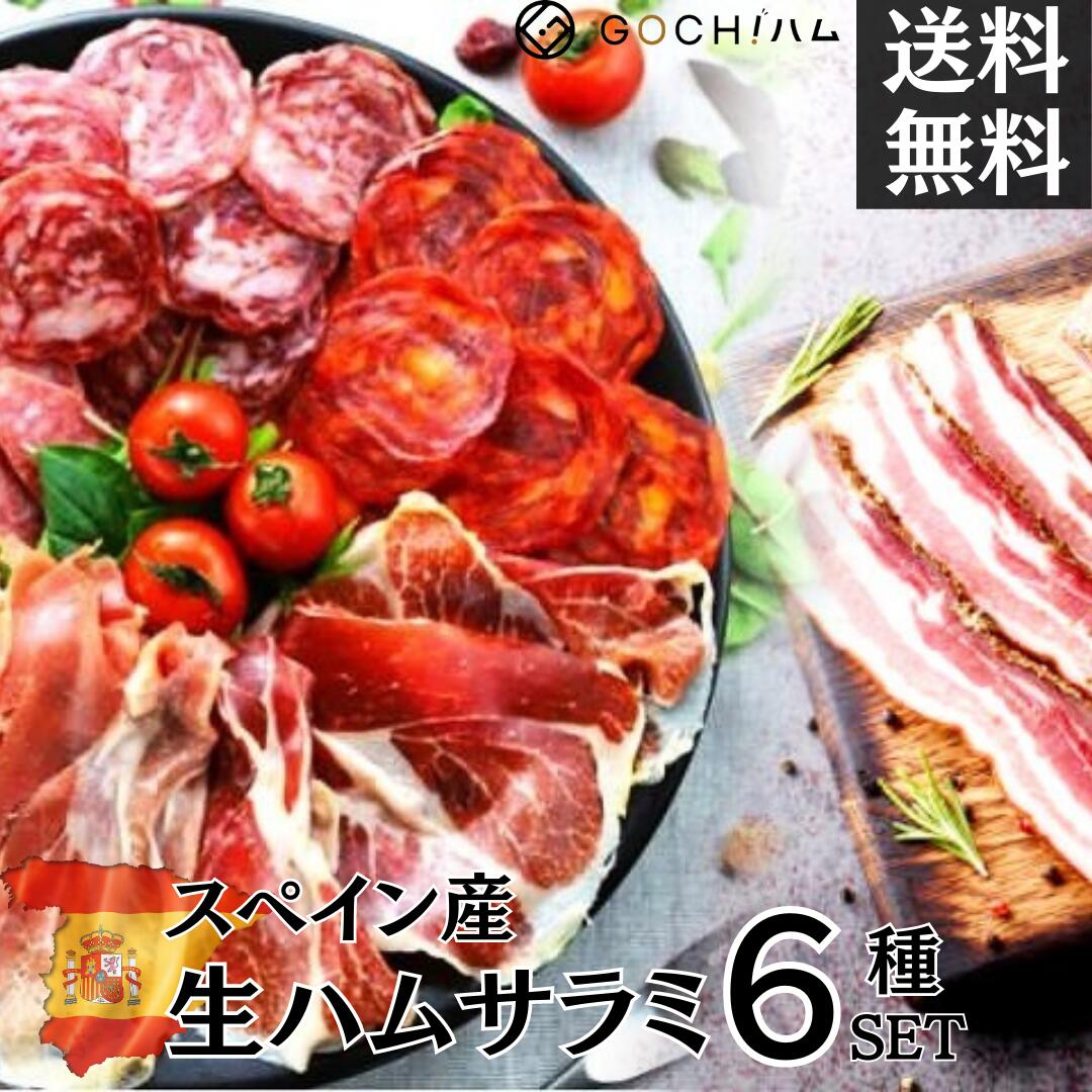 イベリコ豚 総重量720g！スペイン産 生ハム サラミ6種セット 食べ比べ イベリコ豚 晩酌 おつまみ セット お取り寄せ 内祝い 誕生日 ギフト 詰め合わせ ワイン 送料無料 アウトドア チョリソー サラミ クリスマスパーティ