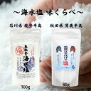 海水塩 味くらべセット 能登製塩 奥能登海水塩 100g & 男鹿工房 男鹿なまはげの塩 80g 自然塩 天然塩 ミネラル