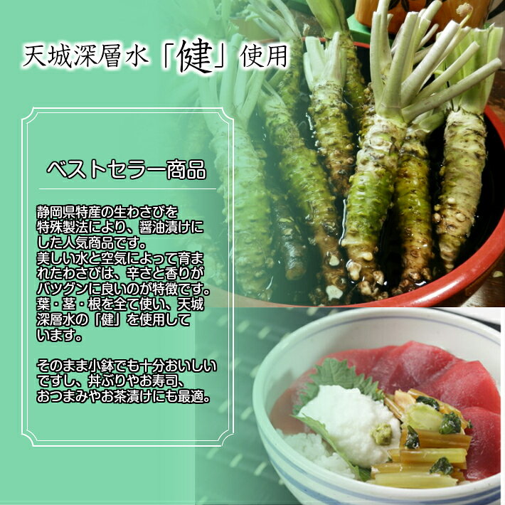 つんつん漬 1kg 【冷凍 つんつん漬け ツンツン漬け わさび醤油漬 生わさび 山葵 大...