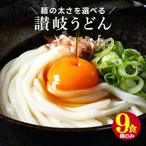 1000円 送料無料 ポッキリ 家族も唸る 選べる 讃岐うどん 9食 セット ...