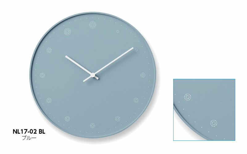 【10/31までポイント10倍】Lemnos レムノス molecule モレキュール NL17-02BL/NL17-02WH/NL17-02GY 掛け時計 シンプル