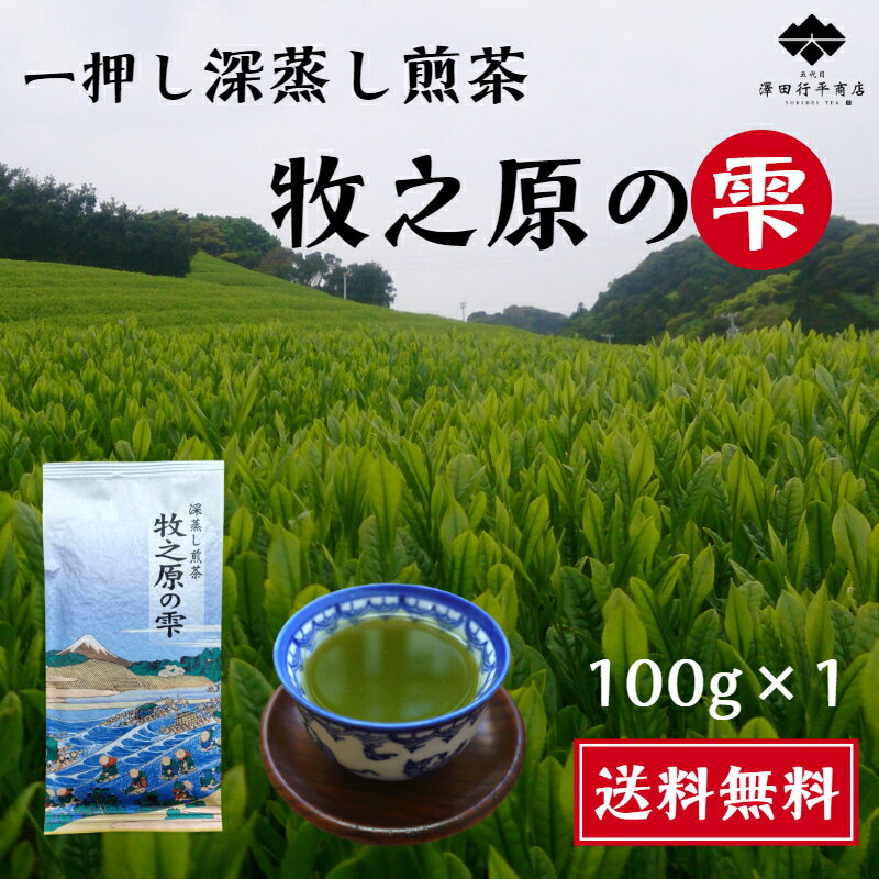 一押し 新茶 深蒸し茶 100g 煎茶 牧之原の雫 高級 送料無料 静岡県産 評判 おいしい 一番茶 深蒸し煎茶 自信 茶葉 自宅用 来客用 贈答 ギフト プレゼント 父 母 祖父 祖母 国産 無添加 緑茶 産地直送 緑茶 日本茶 1番茶 静岡産 牧之原産 牧之原茶 高級茶 お茶