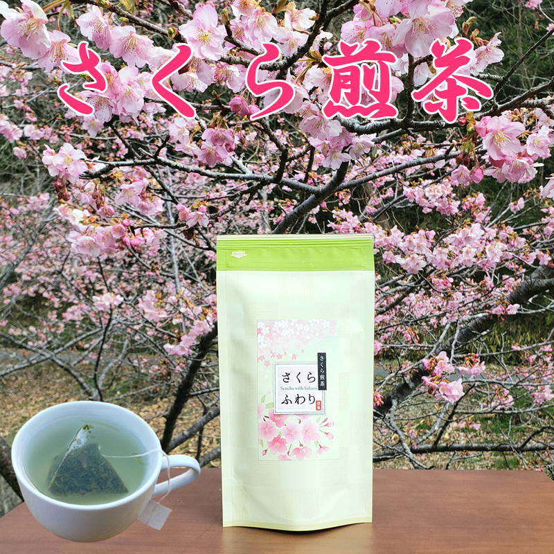 さくら煎茶 静岡県産 ティーバッグ 1袋 深蒸し煎茶 桜花 